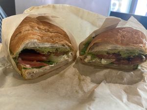 BLT croissant   at Veggie Grill by Next Level - Downtown in Seattle