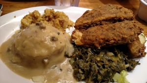 southern spicy fried chicken at Veggie Grill by Next Level - Downtown in Seattle