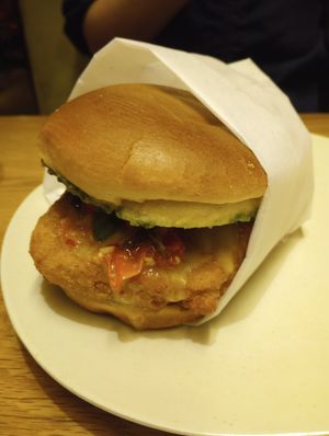 Vegan Chicken Parm sandwich #Veganuary at Veggie Grill by Next Level - Downtown in Seattle