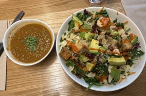 Lentil Soup and   at Veggie Grill by Next Level - Downtown in Seattle