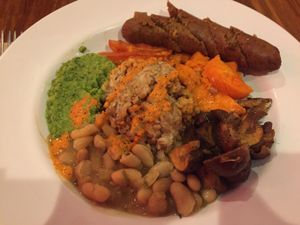 Rustic farm bowl at Veggie Grill by Next Level - Downtown in Seattle