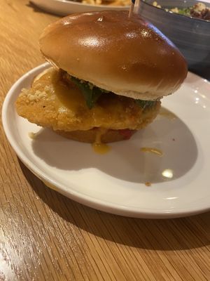 Pesto Chick'n Parm  at Veggie Grill by Next Level - Downtown in Seattle