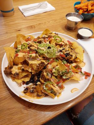 Southwestern nachos at Veggie Grill by Next Level - Downtown in Seattle