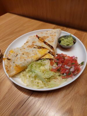Steak fajita quesadilla at Veggie Grill by Next Level - Downtown in Seattle