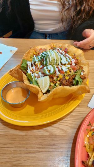 Southwest taco salad at Veggie Grill by Next Level - Downtown in Seattle