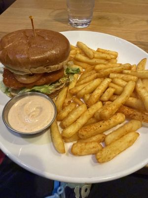 buffalo bomber, ( my choice ), was okay. a little overhyped.  at Veggie Grill by Next Level - Downtown in Seattle