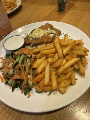 my mothers choice( chciekn and fries? ) it wasnt great- better options and choices out there  at Veggie Grill by Next Level - Downtown in Seattle