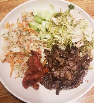 Beef Bulgogi bowl at Veggie Grill by Next Level - Downtown in Seattle