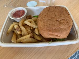 Santa Fe Chicken Burger... sooo good! at Veggie Grill by Next Level - Downtown in Seattle