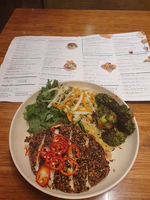 Far east bowl at Veggie Grill by Next Level - Downtown in Seattle