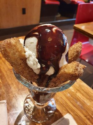Churros sundae at Veggie Grill by Next Level - Downtown in Seattle
