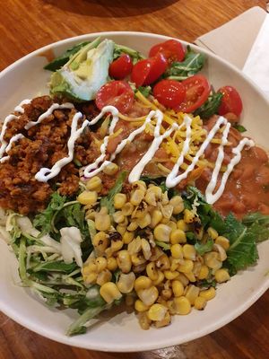 Taco salad at Veggie Grill by Next Level - Downtown in Seattle