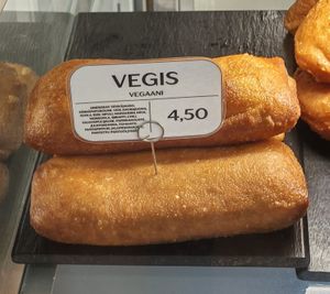Vegis-piirakka (made with fava bean filling) at Rönttösrouva in Helsinki