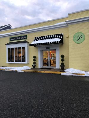 Cute storefront! at Pearl's Cupcake Shoppe in Richmond