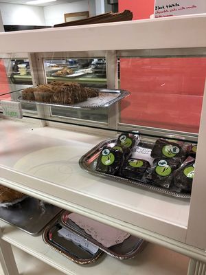 Large vegan brownies, muffins and scones. at Pearl's Cupcake Shoppe in Richmond