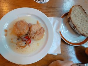 Pickled "cheese" at Výčap u Ernőho in Bratislava