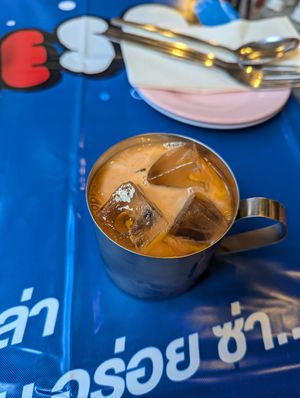 Thai milk tea at muan in South West London