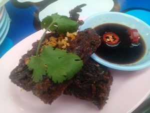 The crispy Chinese chive cakes at muan in South West London