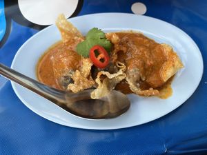 Crispy dumplings  at muan in South West London