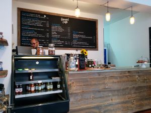 counter at FreundSaft in Freiburg