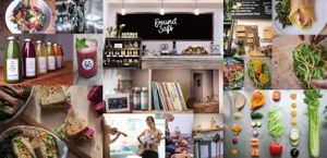 FreundSaft Cold pressed juice / kaltgepresset BIO säfte

Vegetarian and Vegan Salads, Sandwiches, and soup

Raw vegan cakes, cheese, and salads

Smoothies at FreundSaft in Freiburg