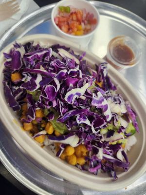 Vegan bowl at Tikka Bowls And Tacos in Arlington