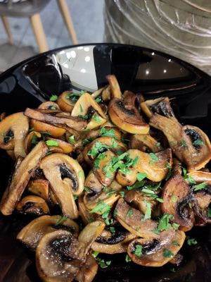Mushrooms at La Delice in Crete