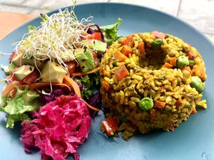 Kitchari (delicious)  at Raw Cafe in Lima