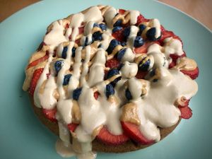 Quinoa Waffles (the best)  at Raw Cafe in Lima