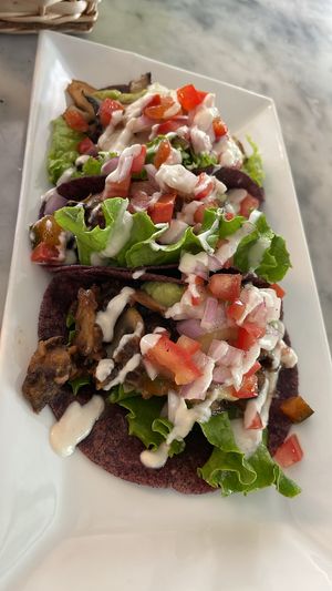 Mexitacos  at Raw Cafe in Lima