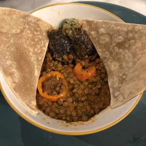 Dahl Masala. Súper rico. Picante.  at Raw Cafe in Lima