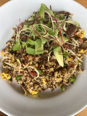 Veggie chaufa  at Raw Cafe in Lima