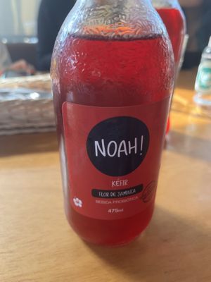 Kombucha de Flor de Jamaica  at Raw Cafe in Lima