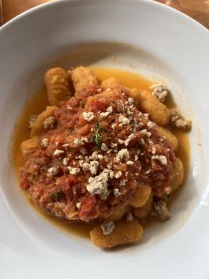 Gnocchis de camote   at Raw Cafe in Lima