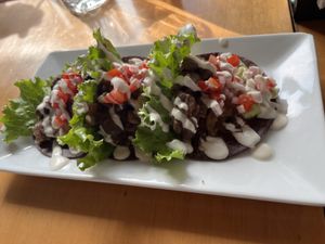 Mexitacos  at Raw Cafe in Lima