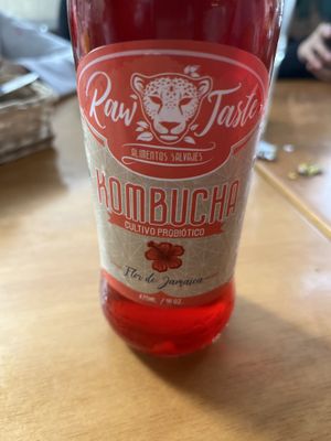 Kombucha de Flor de Jamaica  at Raw Cafe in Lima