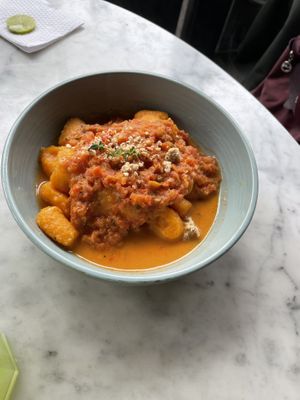 Gnocchis de camote  at Raw Cafe in Lima