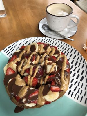 Quinoa Waffle  at Raw Cafe in Lima