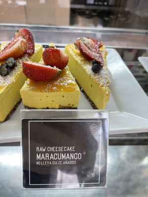 Cheesecake  at Raw Cafe in Lima