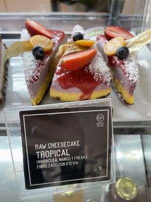 Cheesecake  at Raw Cafe in Lima