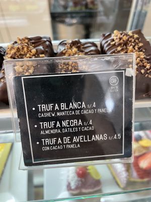 Trufas  at Raw Cafe in Lima