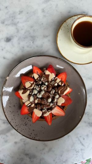 Waffle at Raw Cafe in Lima