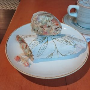 Falafel wrap at Raw Cafe in Lima