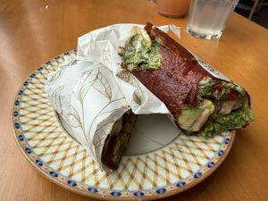 Mediterranean Wrap   at Raw Cafe in Lima