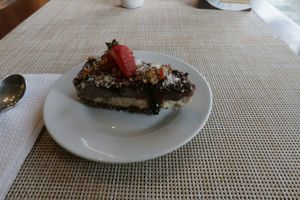 Cheesecake at Raw Cafe in Lima