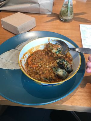 Delicious Dahl masala  at Raw Cafe in Lima