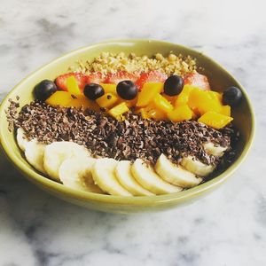 Acai bowl at Raw Cafe in Lima
