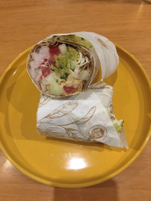 Falafel wraps at Raw Cafe in Lima