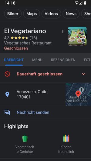  at El Vegetariano in Quito