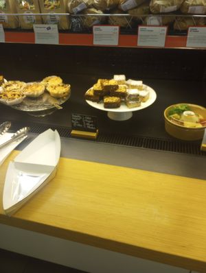 Vegan cakes at BON - Schuman in Brussels